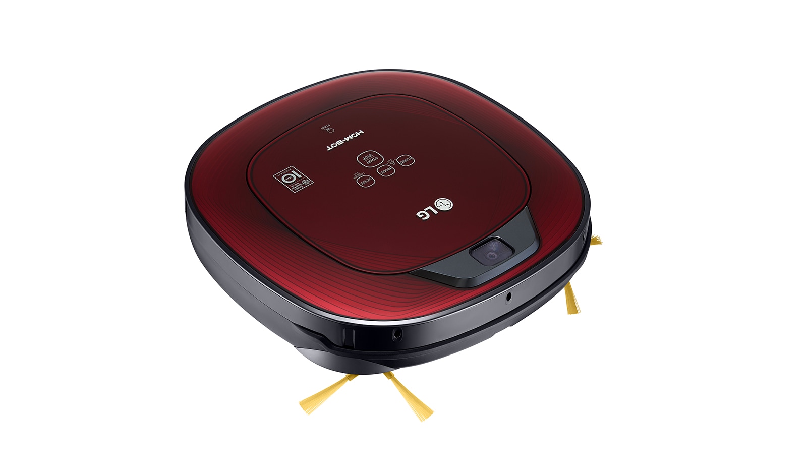LG Ny robotdammsugare i ruby red färg med Smart Inverter Motor™ och ännu noggrannare rengöring i hörnen, VR8601RR